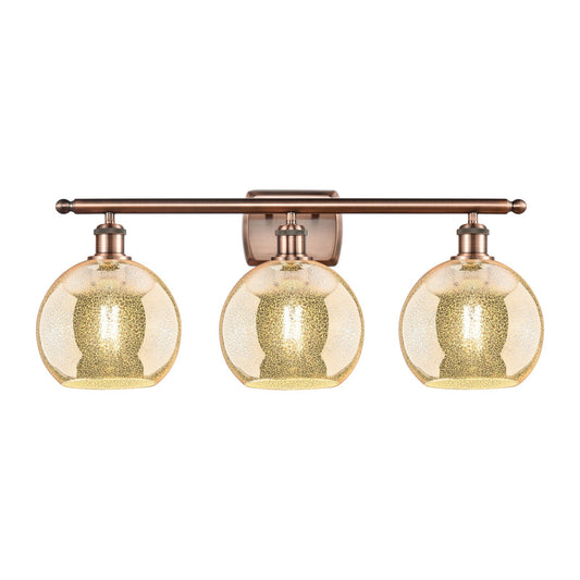 Innovations Athens 3Lt 28" Bath Vanity Lt, Antique Copper
