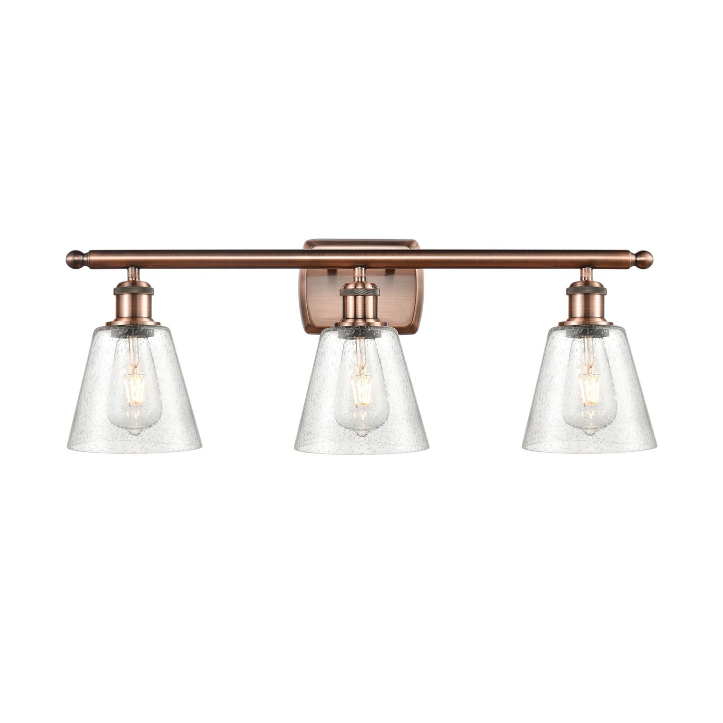 Innovations Caton 3Lt 26" Bath Vanity Lt, Antique Copper