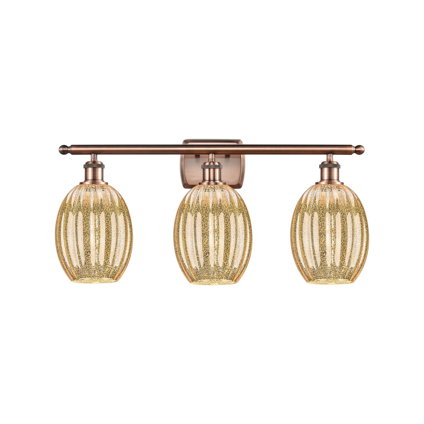 Innovations Preston Bulb 3Lt 26.25" Bath, Antique Copper
