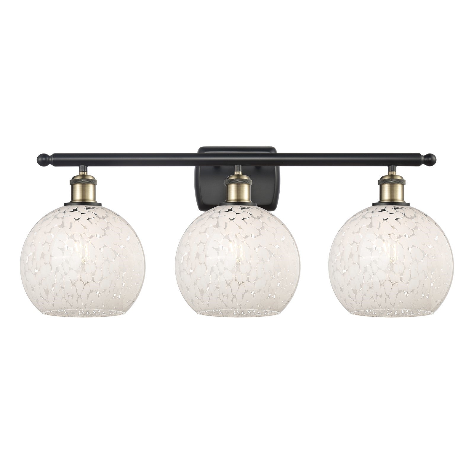 Innovations Wht Mouchette 3Lt 28", Blk Antique Brass