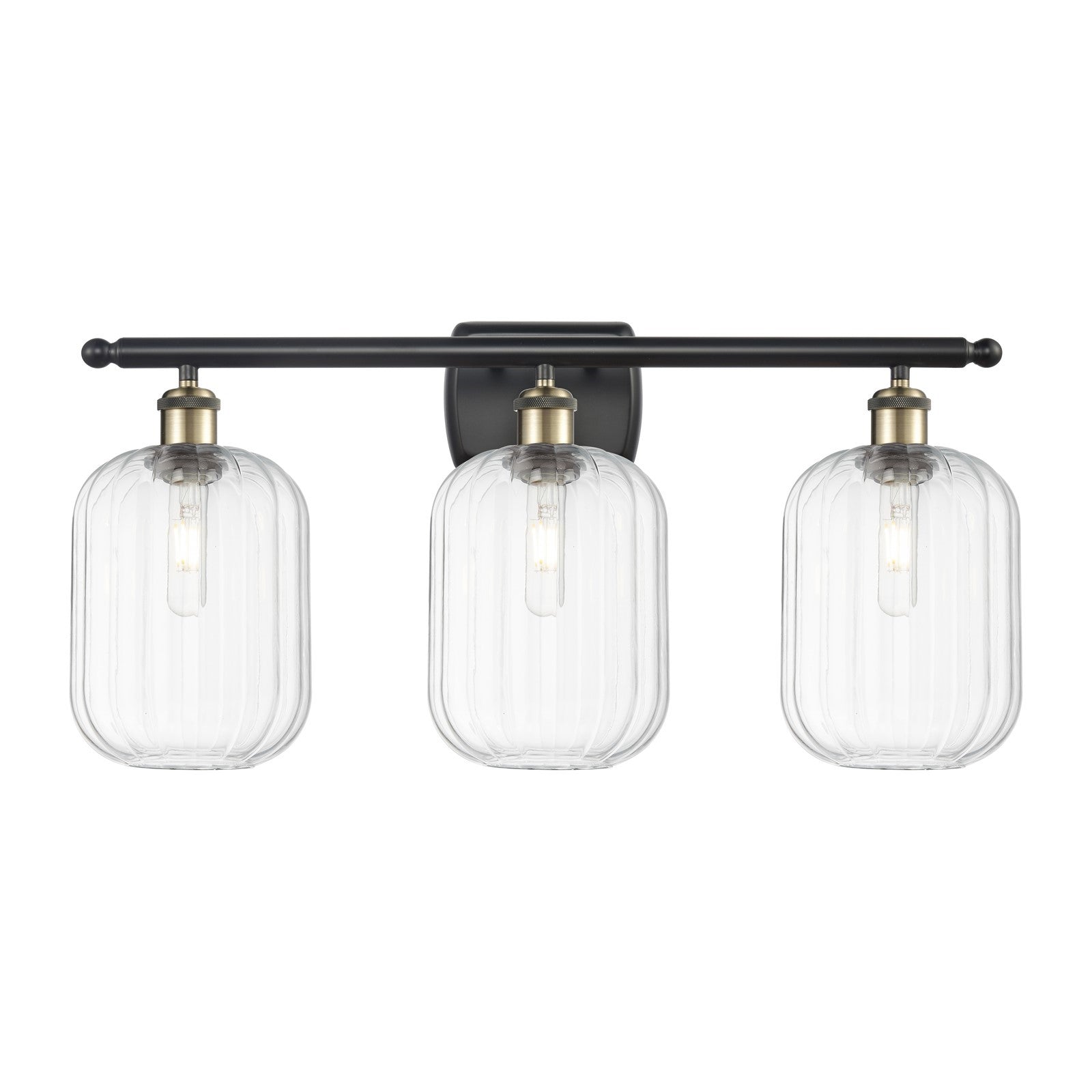 Innovations Preston Cyl 3Lt 26.75", Blk Antique Brass