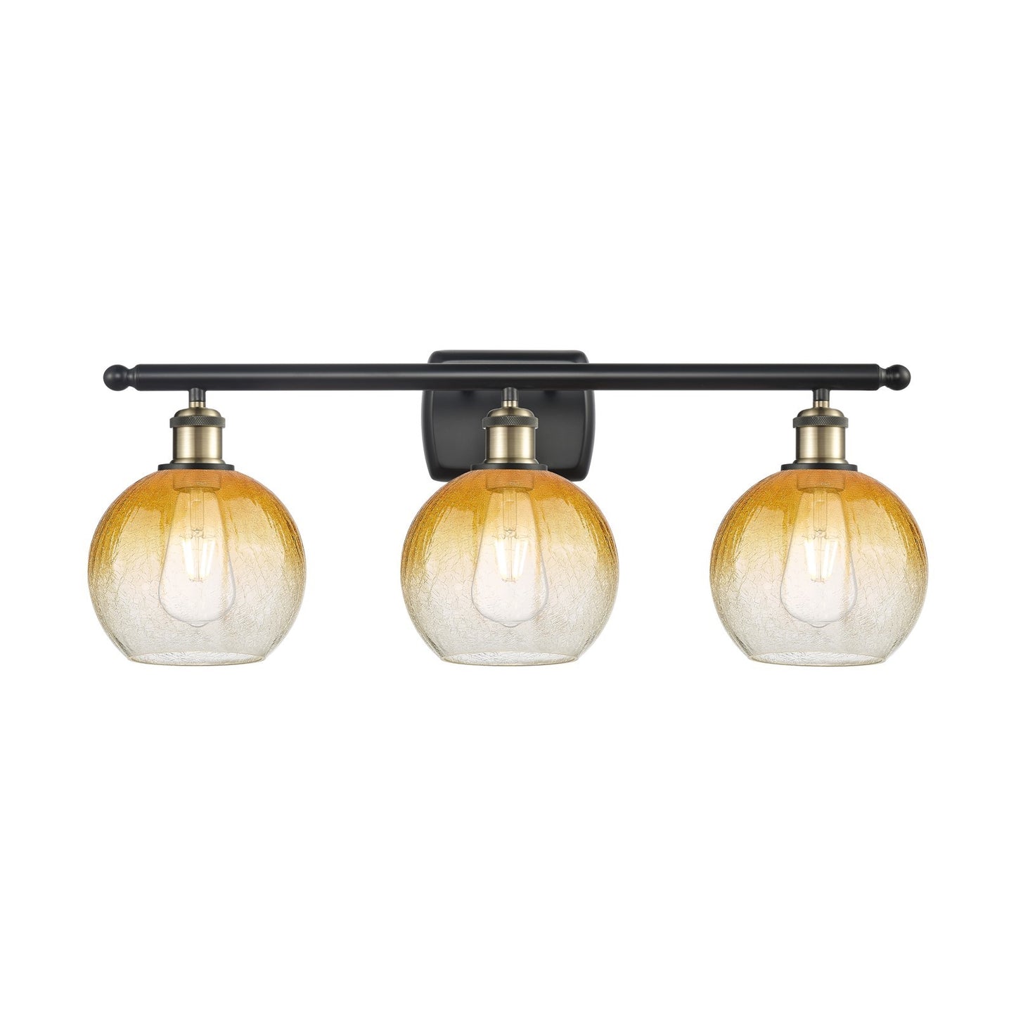 Innovations Brookhaven Globe 3Lt, Blk Antique Brass