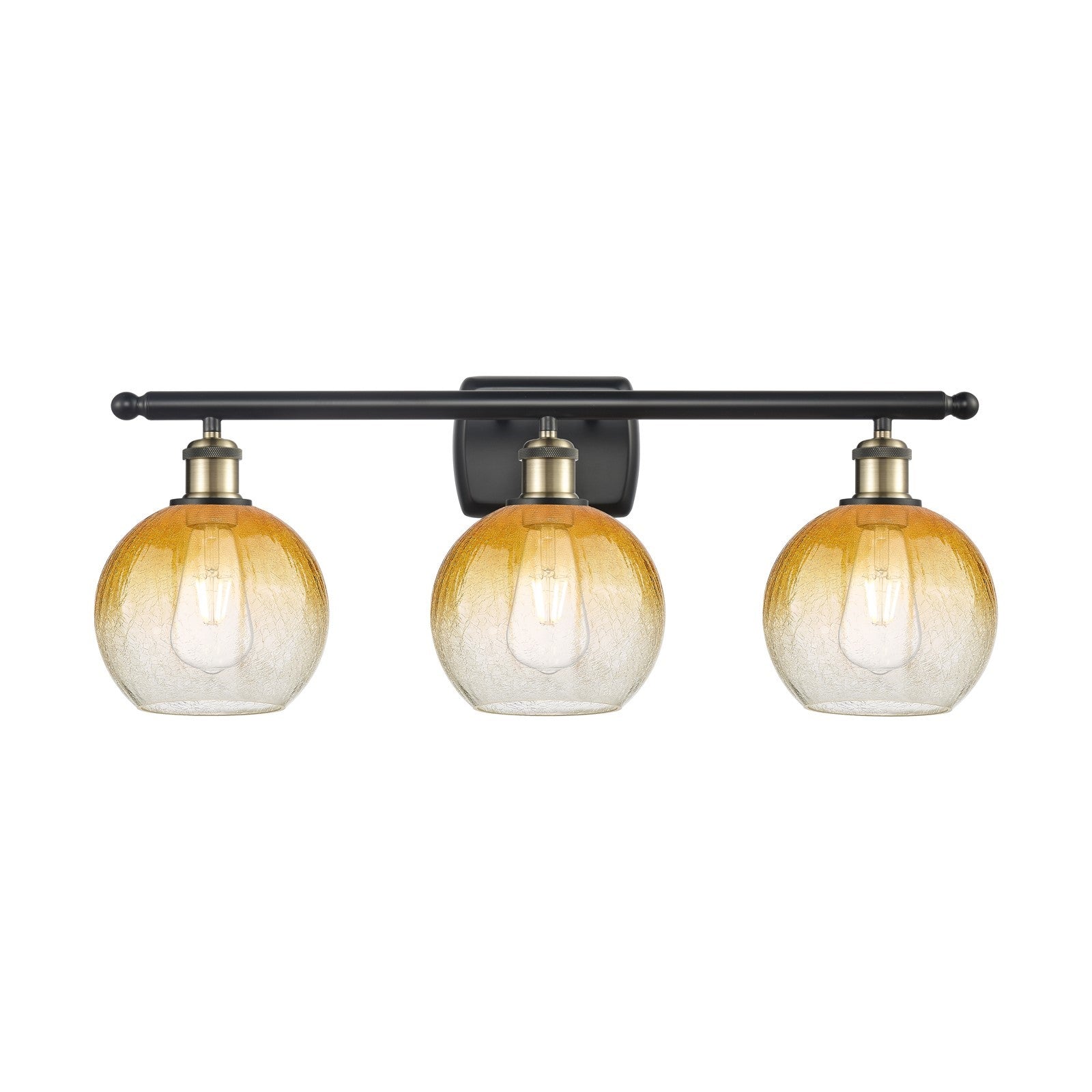 Innovations Brookhaven Globe 3Lt, Blk Antique Brass