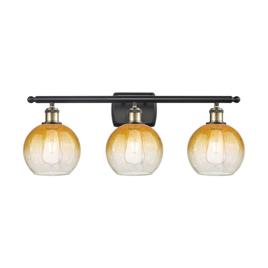 Innovations Brookhaven Globe 3Lt, Blk Antique Brass