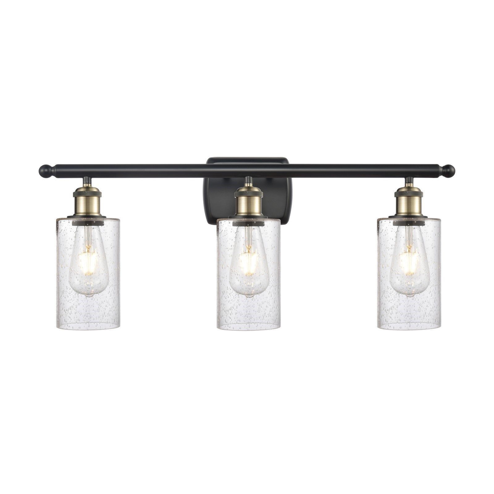 Innovations Clymer 3Lt 23.875" Bath Vanity, Blk Antique Brass
