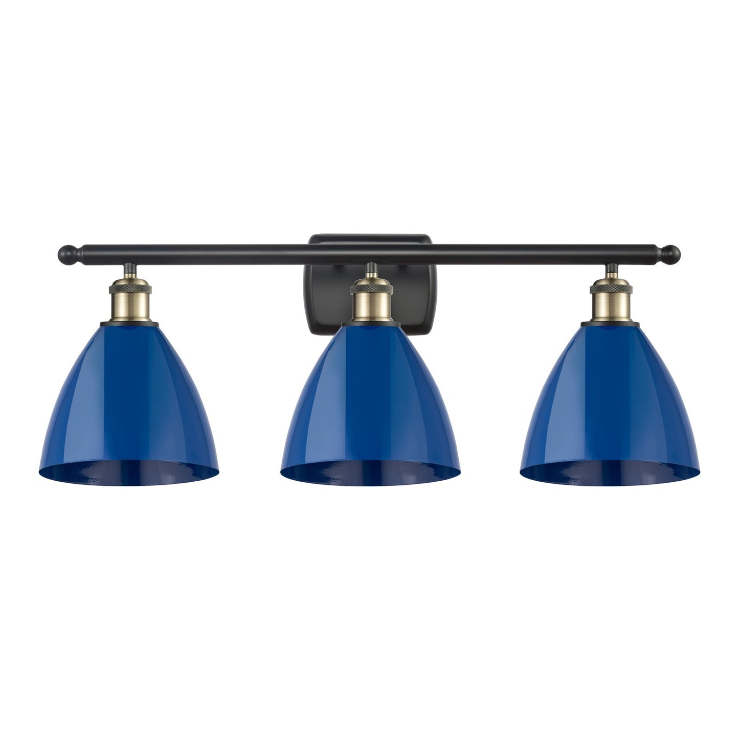 Innovations Plymouth 3Lt 27.5" Bath, Blk Antique Brass