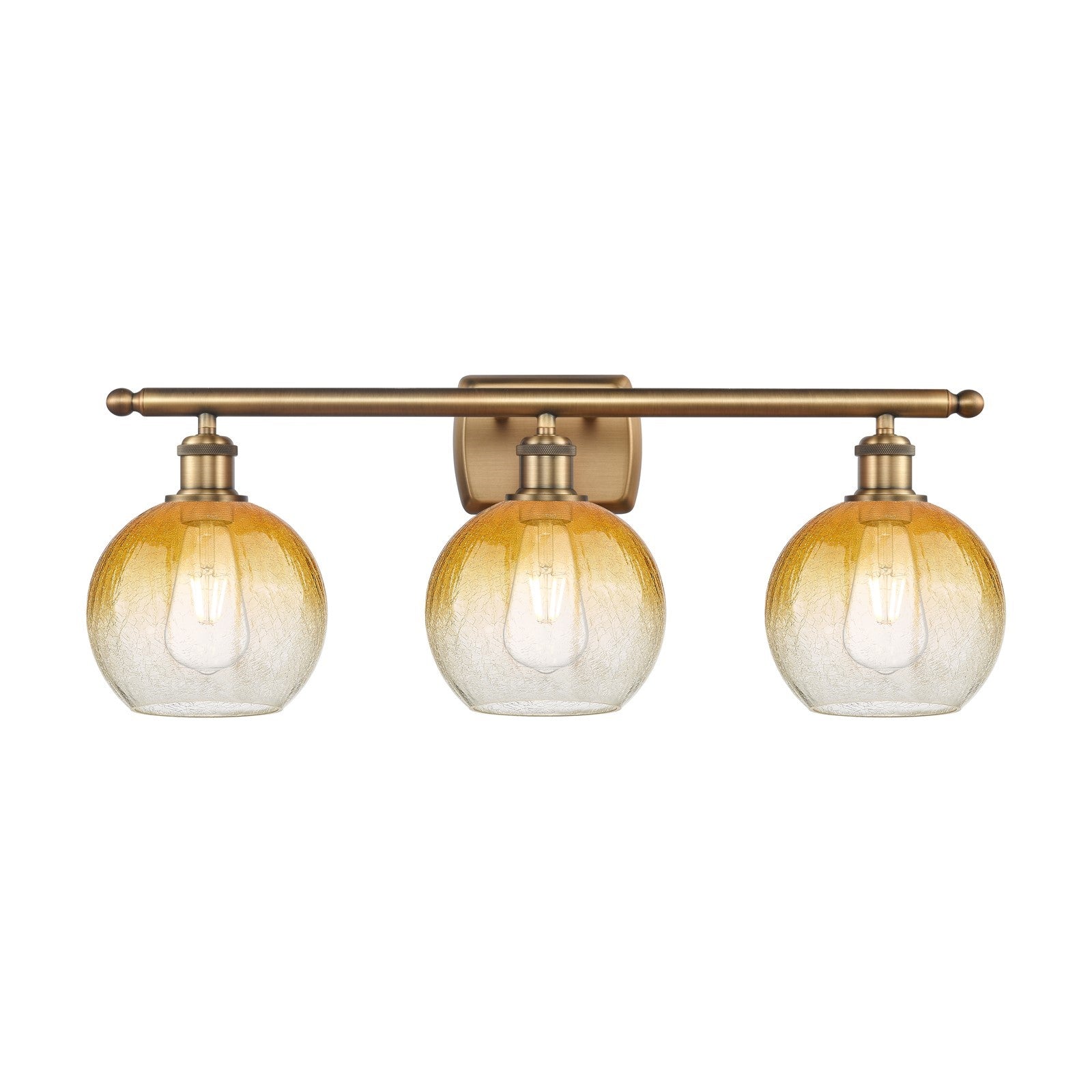 Innovations Brookhaven Globe 3Lt 27.875", Brushed Brass