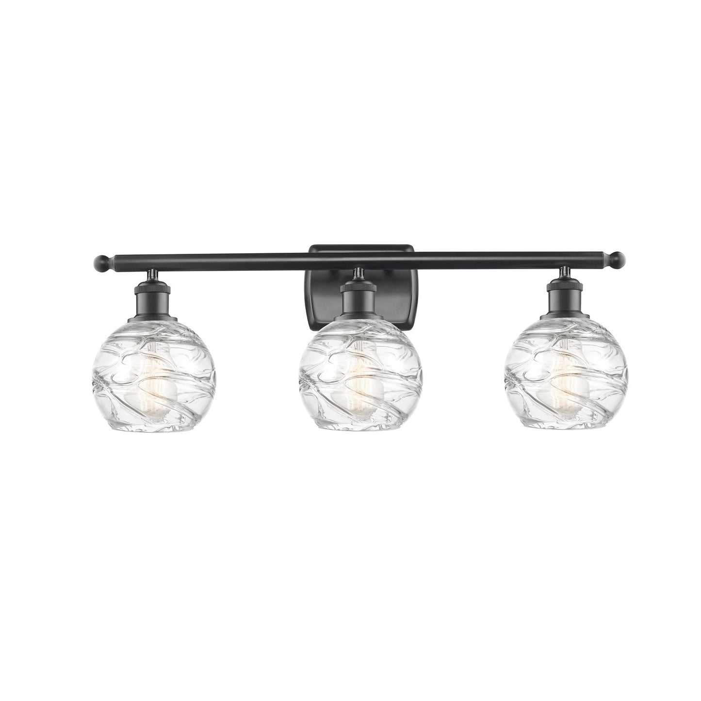 Innovations Athens Deco Swirl 3Lt 25.875" Bath, Matte Blk