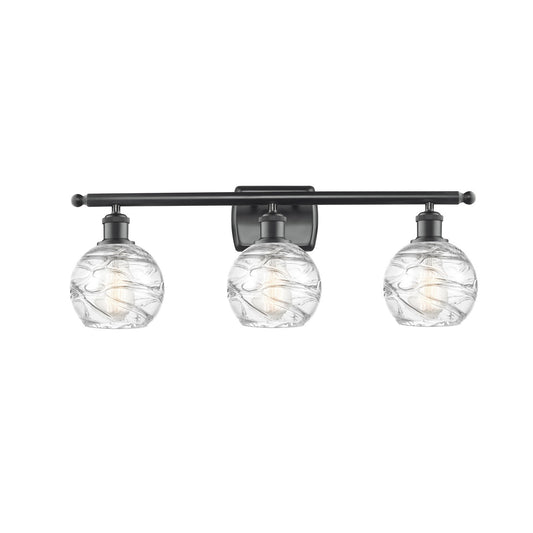 Innovations Athens Deco Swirl 3Lt 25.875" Bath, Matte Blk