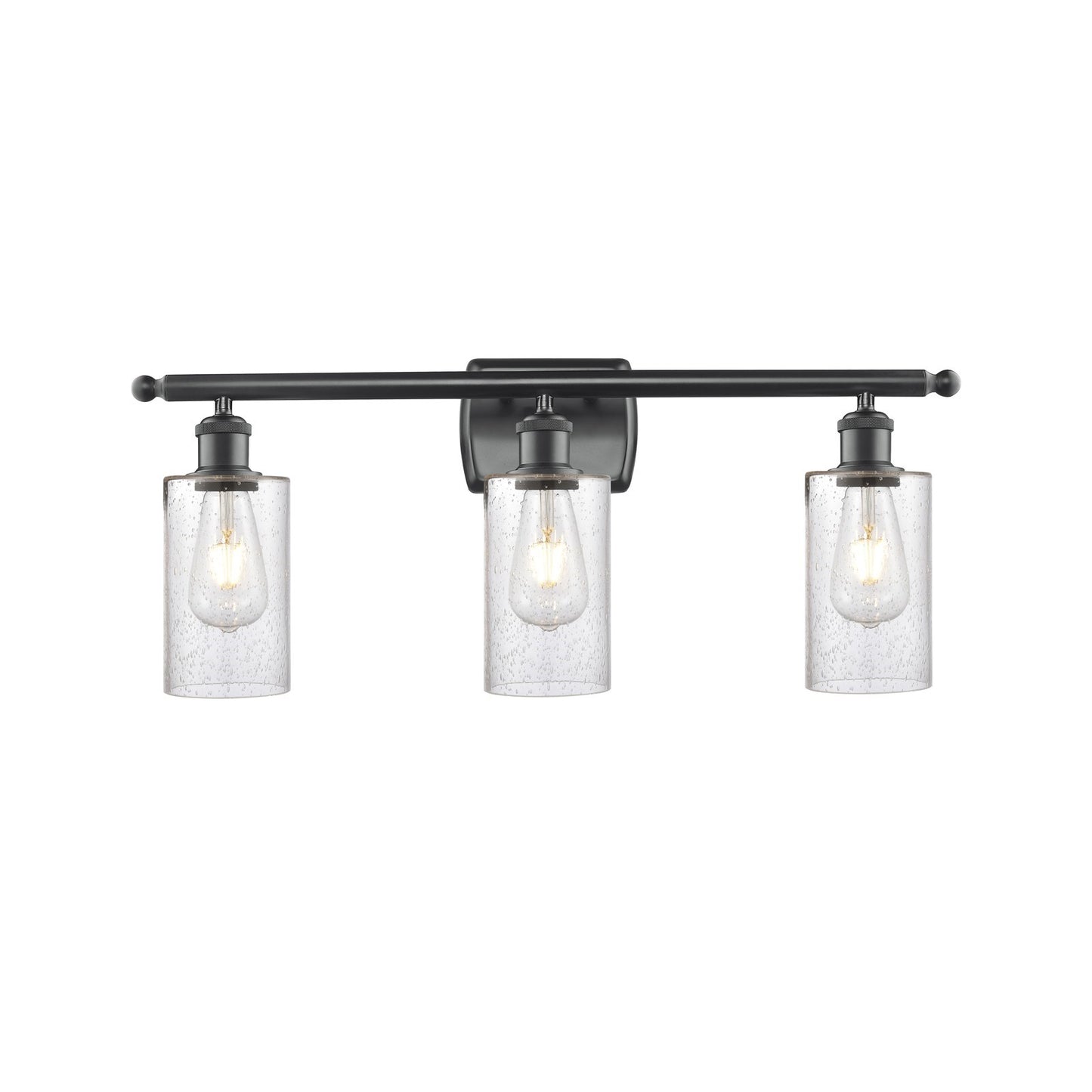 Innovations Clymer 3Lt 23.875" Bath Vanity Lt, Matte Blk