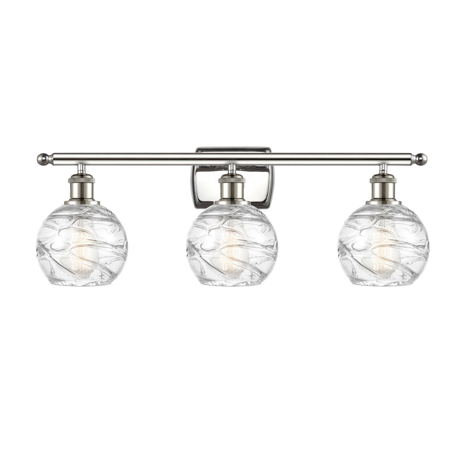 Innovations Athens Deco Swirl 3Lt, Polished Nickel