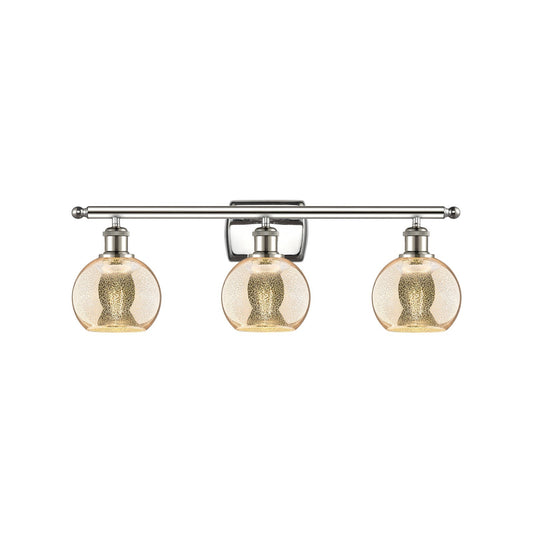 Innovations Athens 3Lt 25.875" Bath Vanity, Polished Nickel