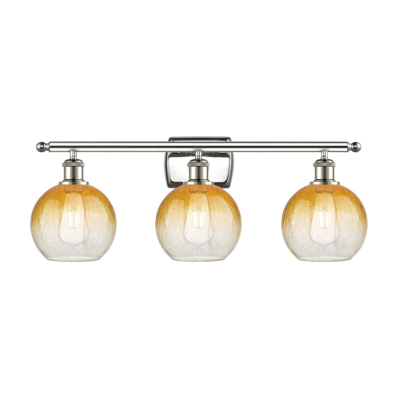 Innovations Brookhaven Globe 3Lt 27.875", Polished Nickel