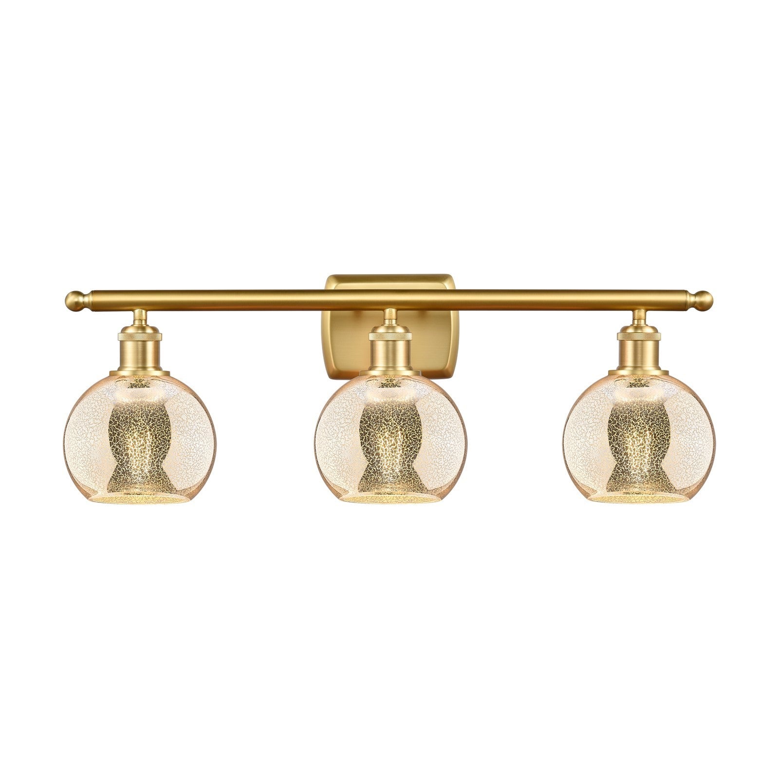 Innovations Athens 3Lt 25.875" Bath Vanity Lt, Satin Gold