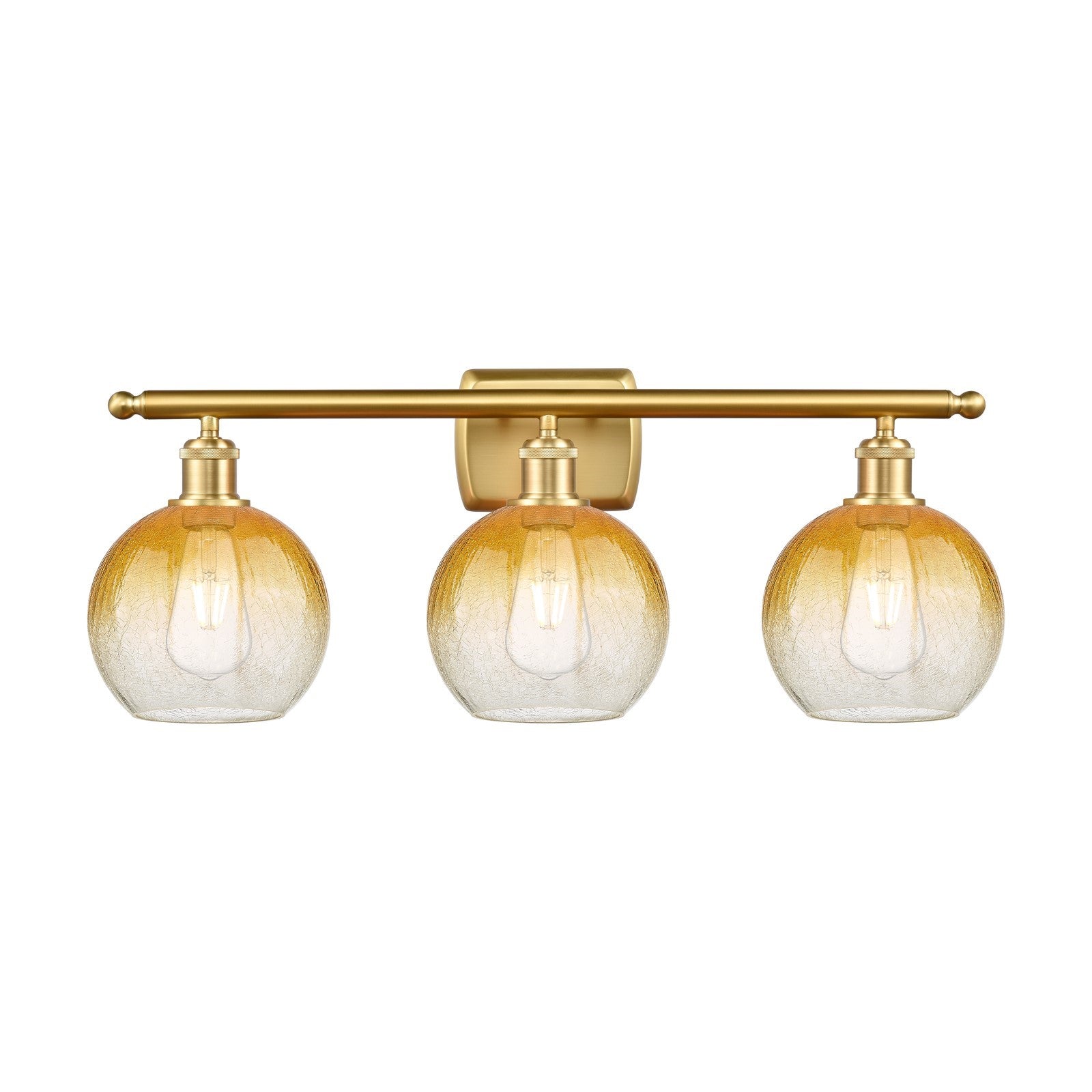 Innovations Brookhaven Globe 3Lt 27.875" Bath, Satin Gold