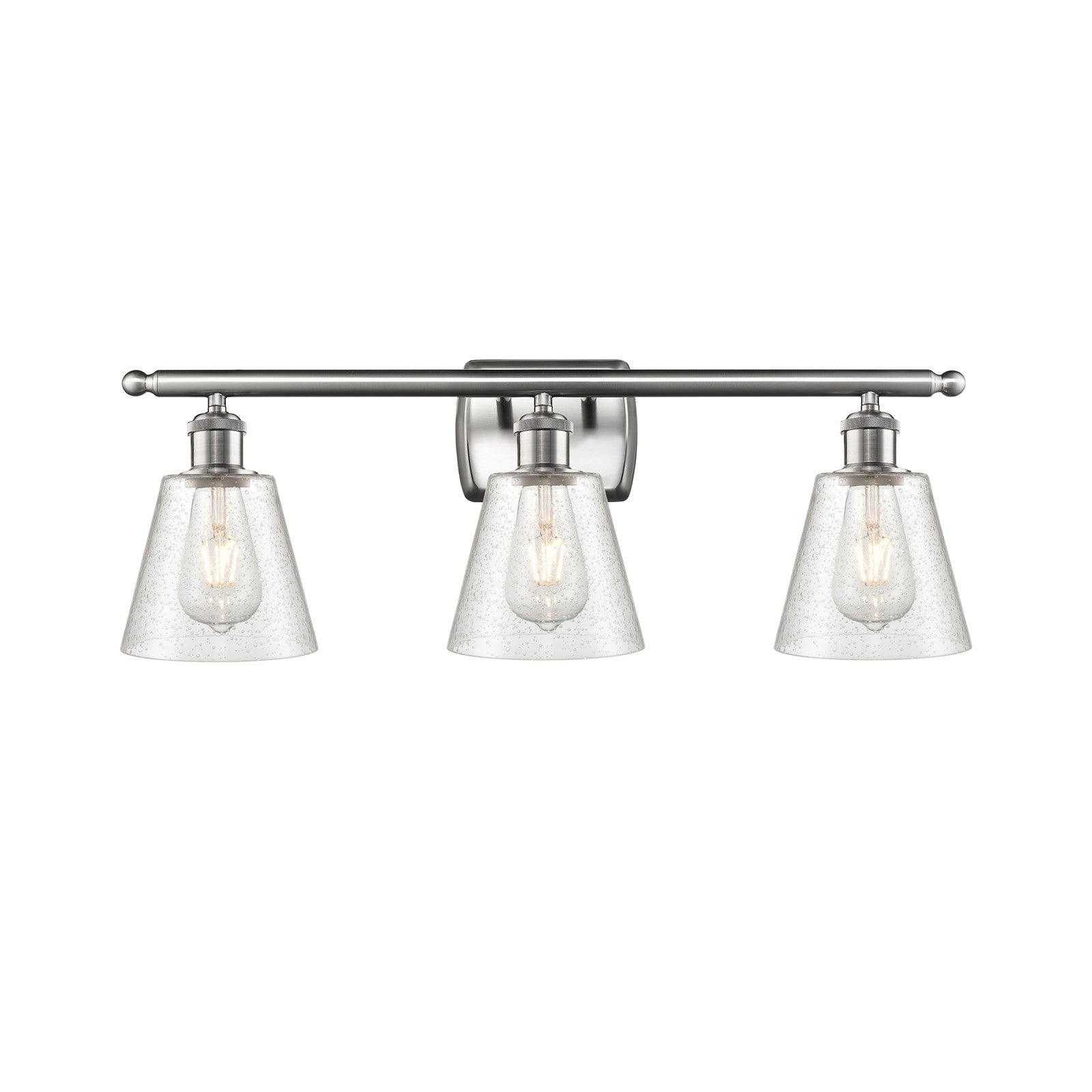 Innovations Caton 3Lt 26" Bath Vanity Lt, Brushed Satin Nickel