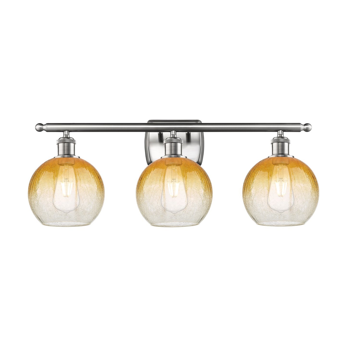 Innovations Brookhaven Globe 3Lt, Brushed Satin Nickel