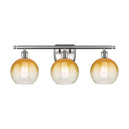 Innovations Brookhaven Globe 3Lt, Brushed Satin Nickel