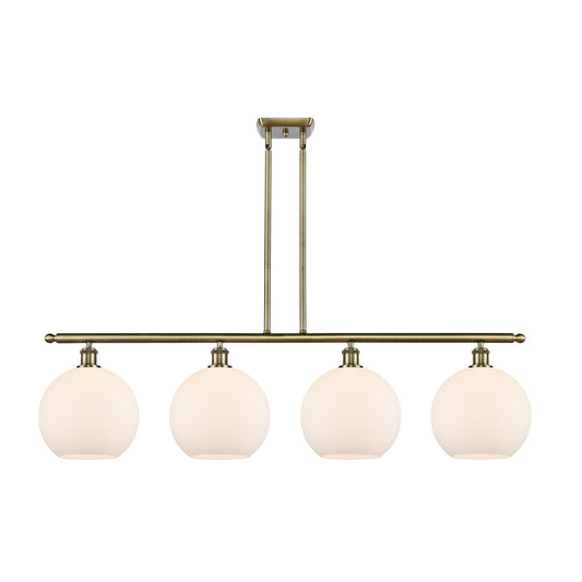 Innovations Athens 4Lt 48.25" Island Lt, Antique Brass