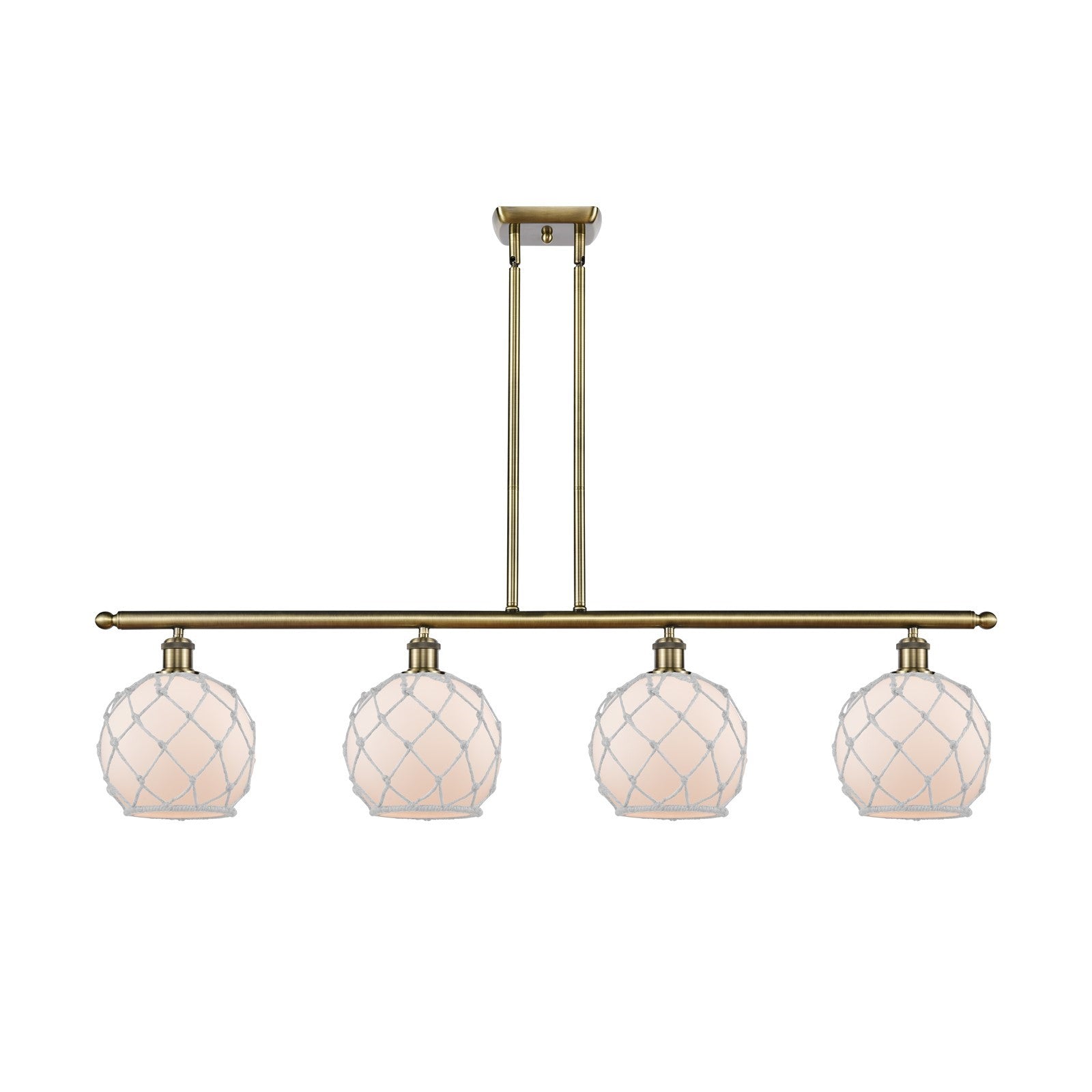 Innovations Farmhouse Rope 4Lt 48" Island, Antique Brass
