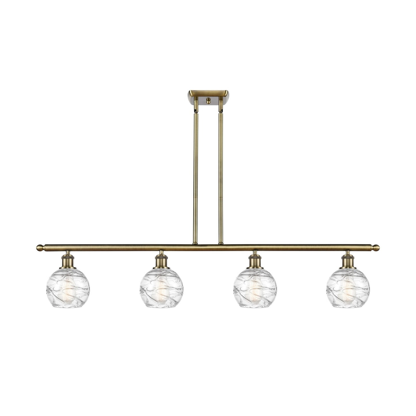 Innovations Athens Deco Swirl 4Lt 48", Antique Brass