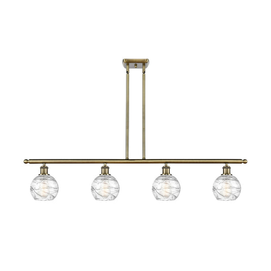 Innovations Athens Deco Swirl 4Lt 48", Antique Brass