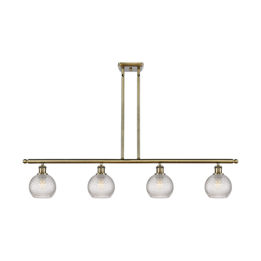 Innovations Athens 4Lt 48" Island Lt, Antique Brass