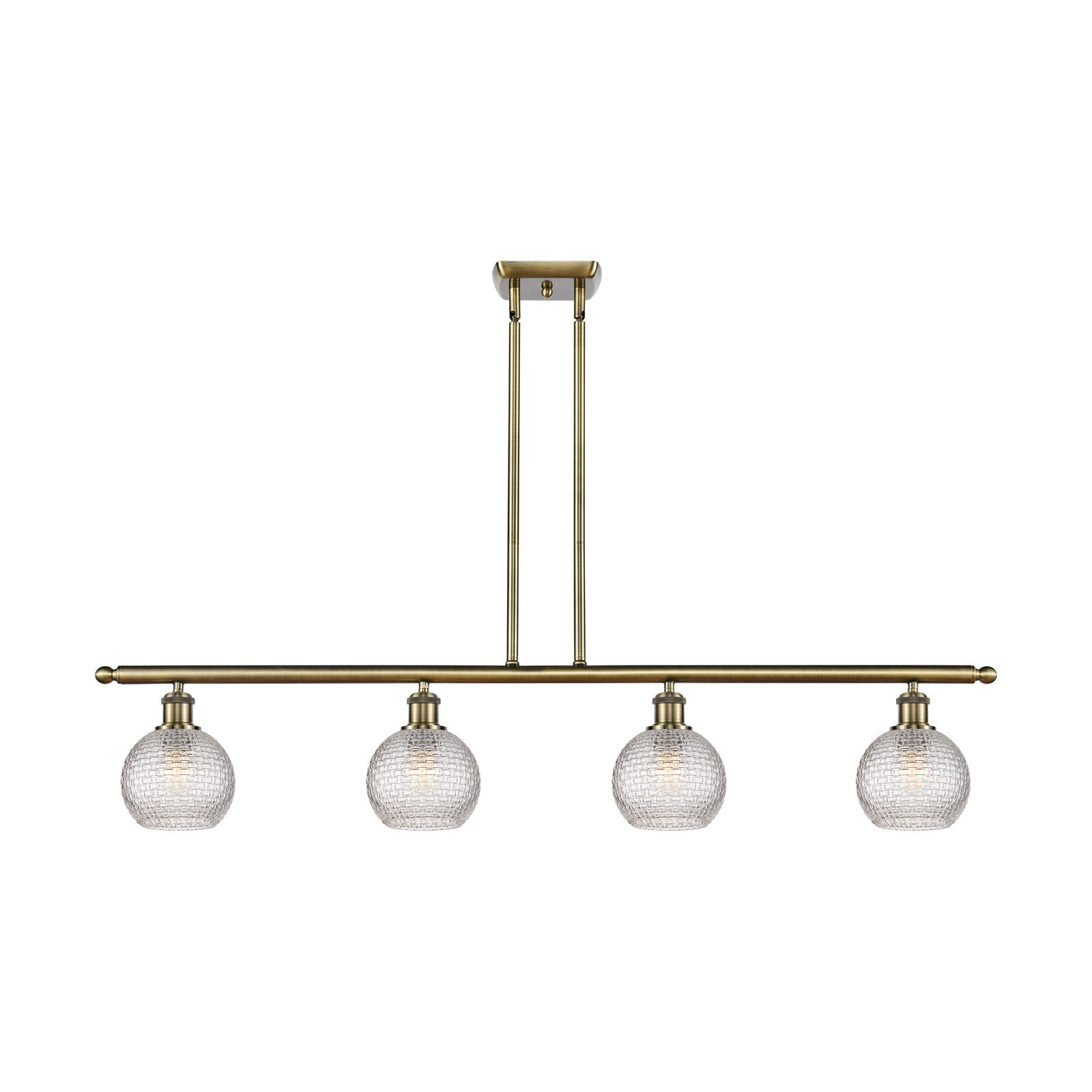 Innovations Athens 4Lt 48" Island Lt, Antique Brass