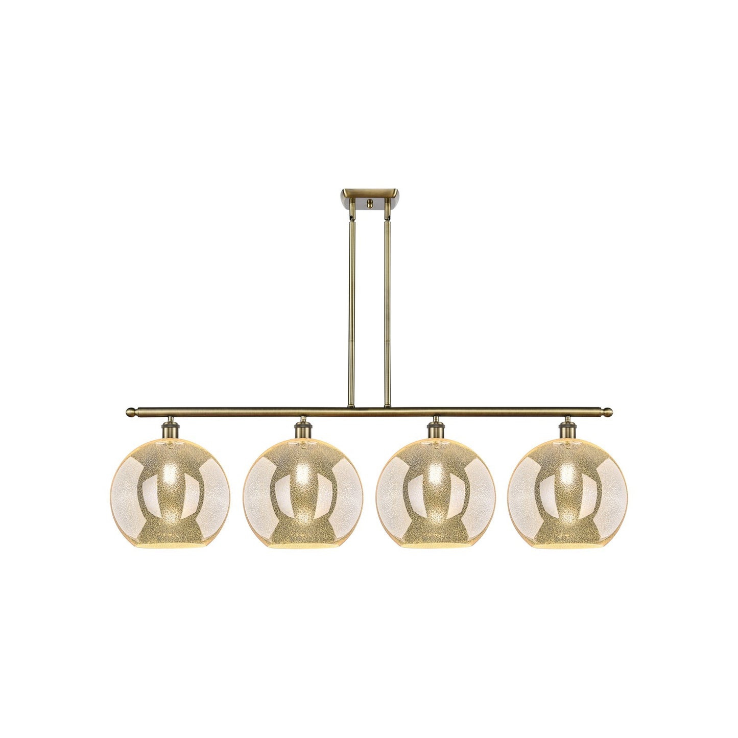 Innovations Athens 4Lt 50" Island Lt, Antique Brass