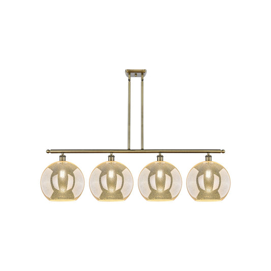 Innovations Athens 4Lt 50" Island Lt, Antique Brass