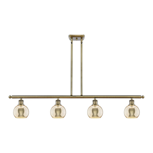 Innovations Athens 4Lt 48" Island Lt, Antique, Antique Brass