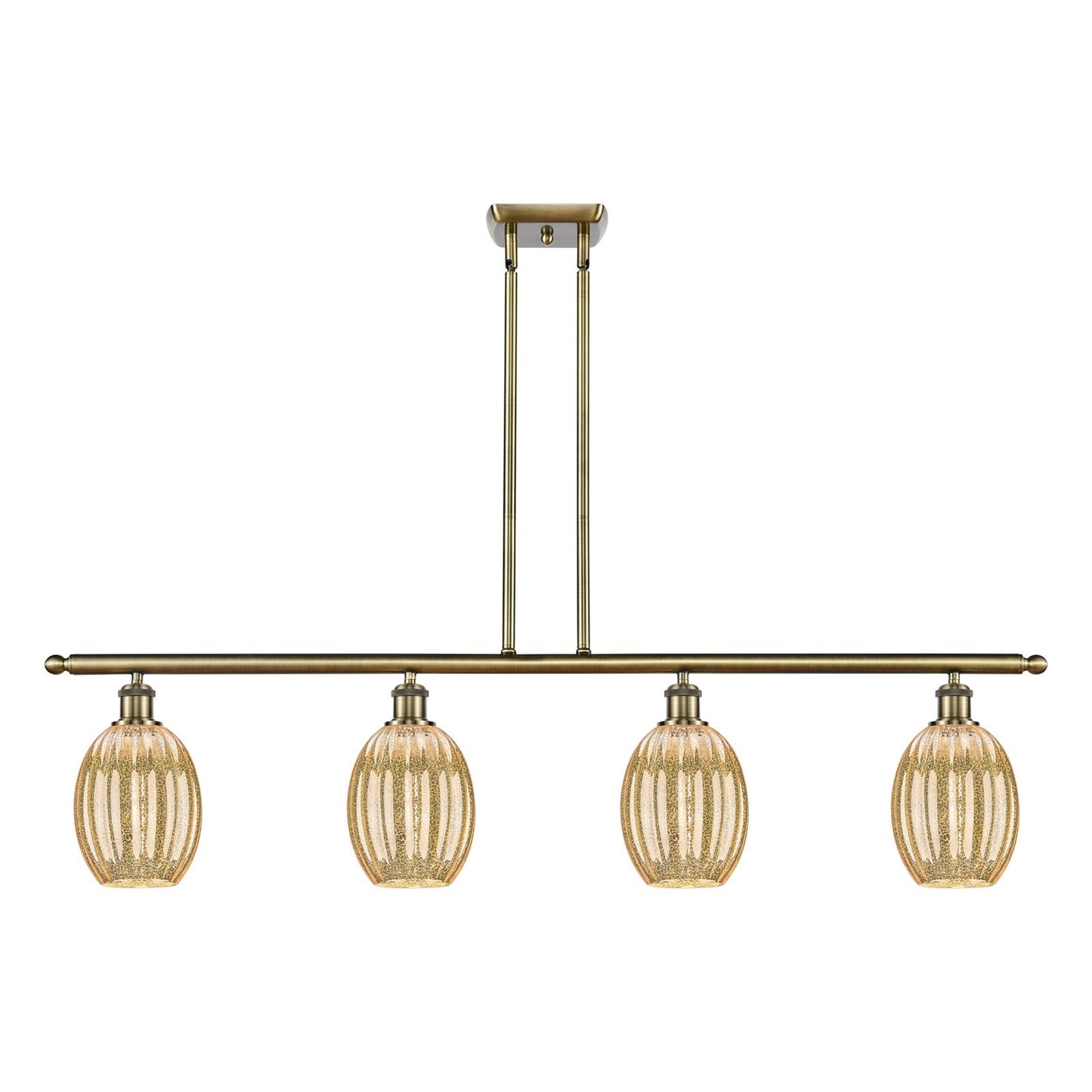 Innovations Preston Bulb 4Lt 48" Island Lt, Antique Brass