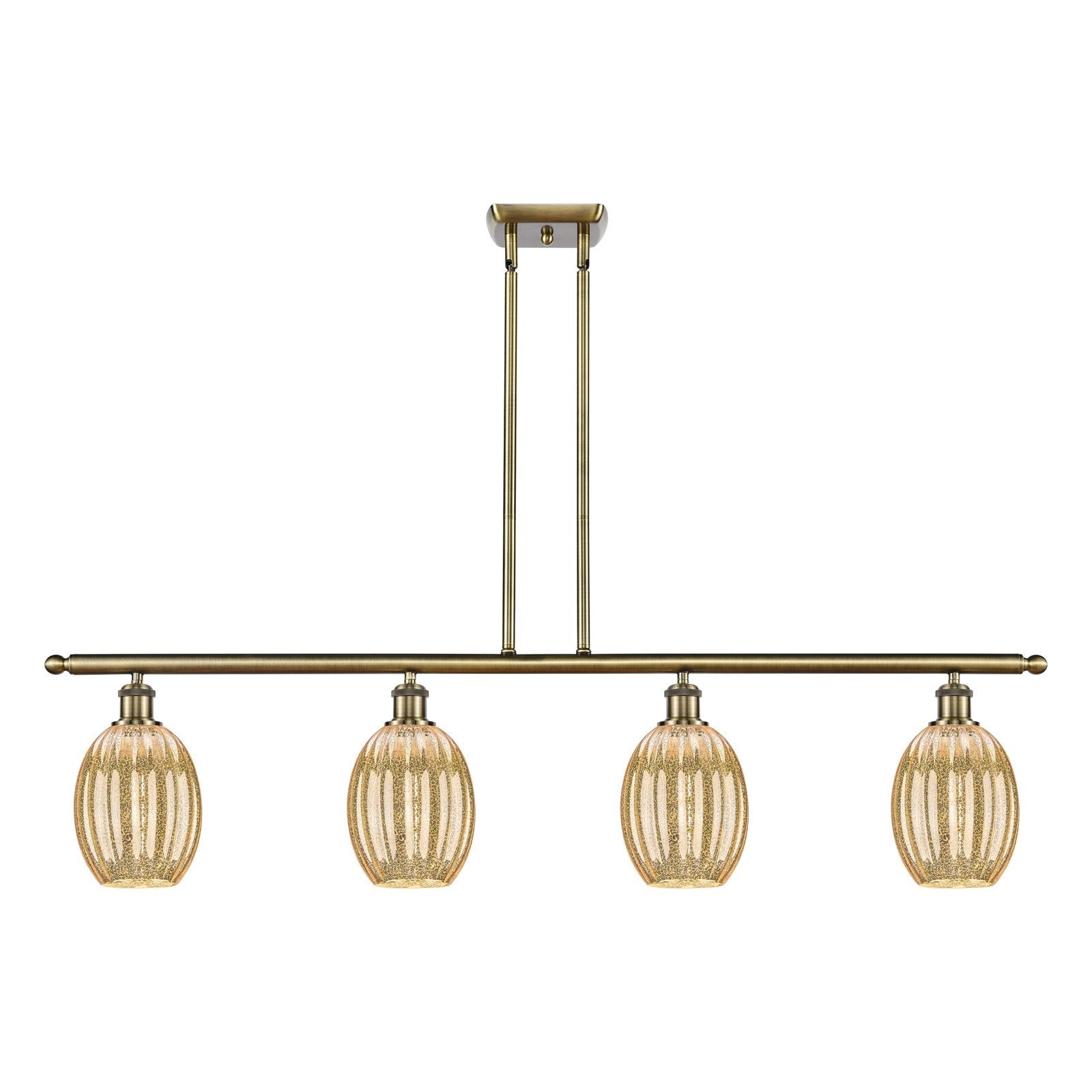 Innovations Preston Bulb 4Lt 48" Island Lt, Antique Brass