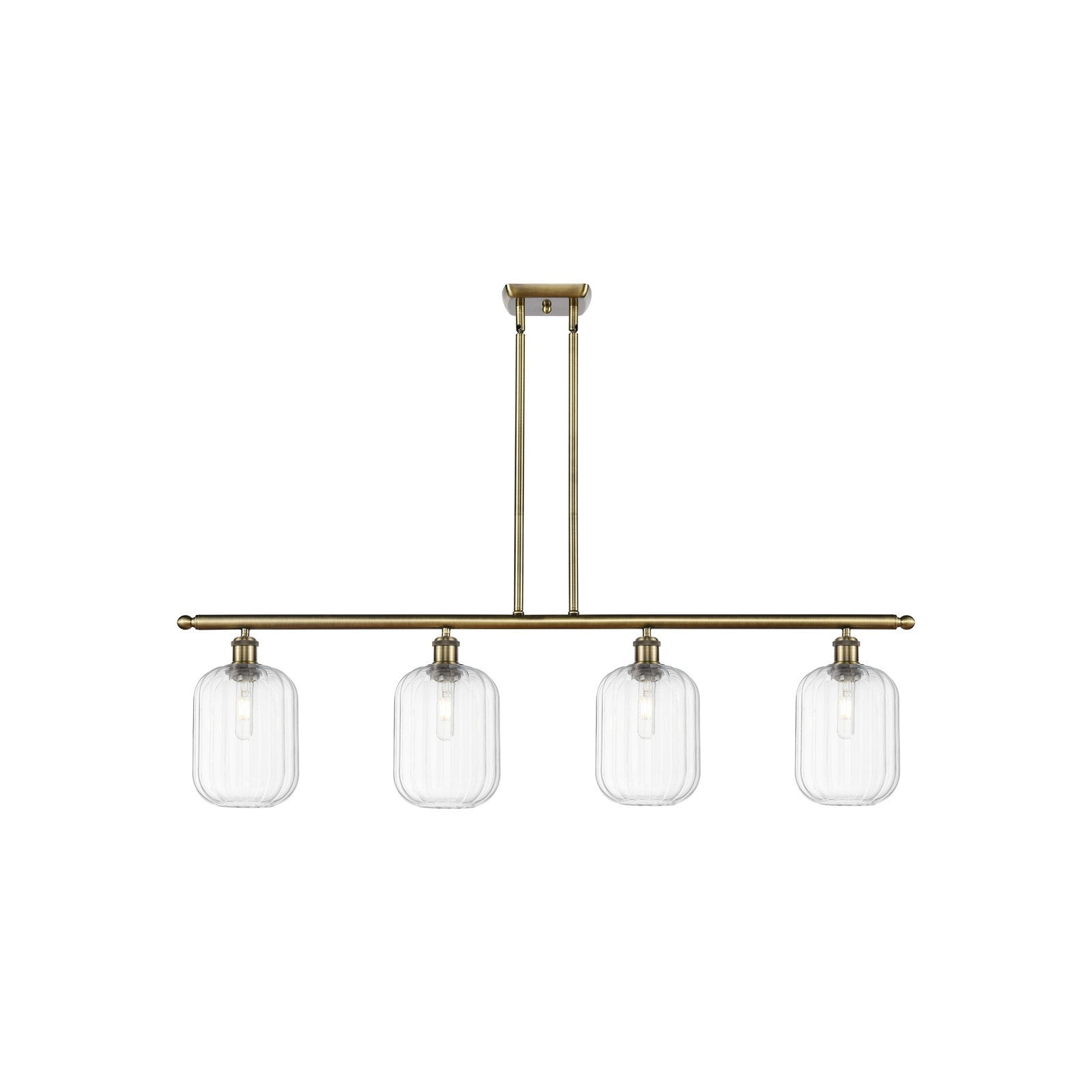 Innovations Preston Cyl 4Lt 48" Island Lt, Antique Brass