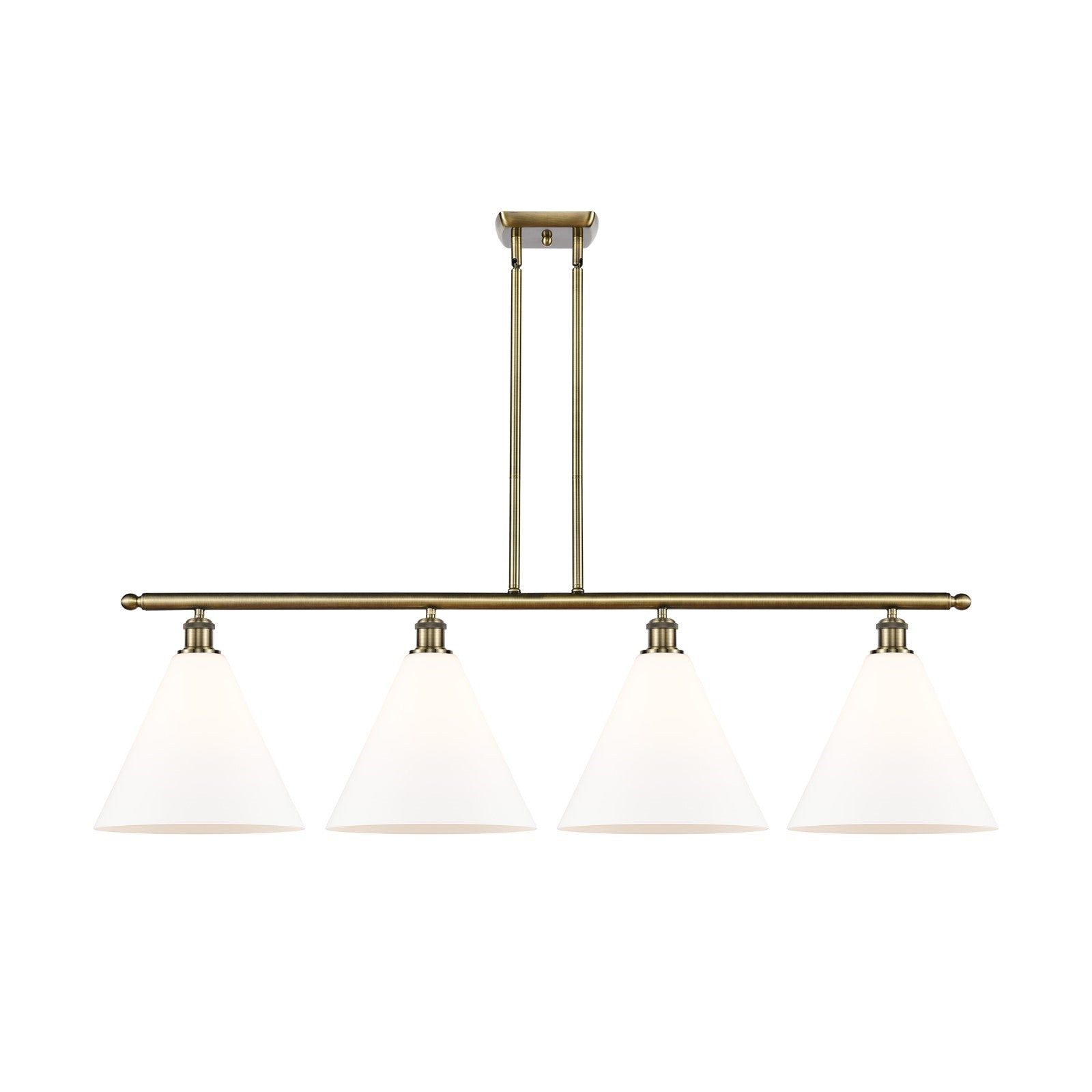 Innovations Berkshire Glass 4Lt 50.25", Antique Brass