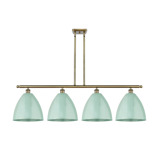 Innovations Plymouth 4Lt 50.25" Island Lt, Antique Brass