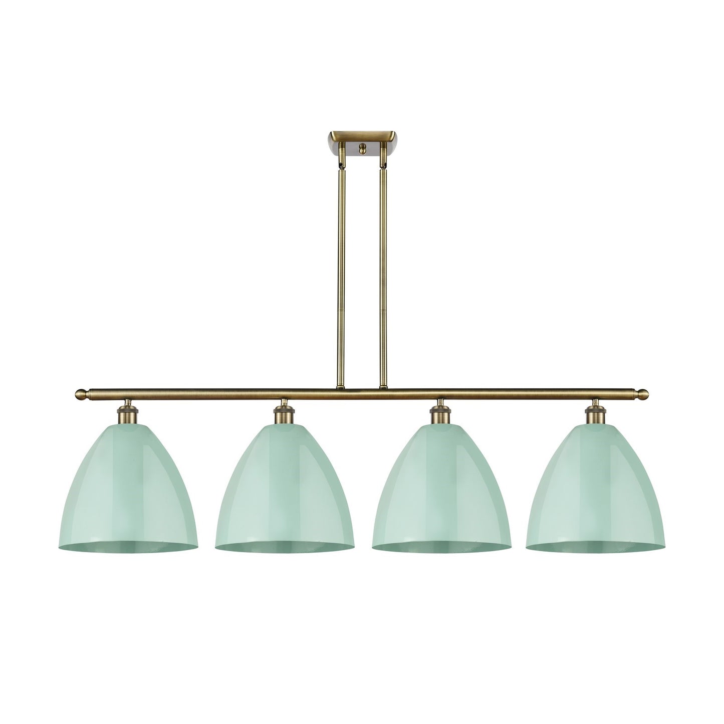 Innovations Plymouth 4Lt 50.25" Island, Antique Brass