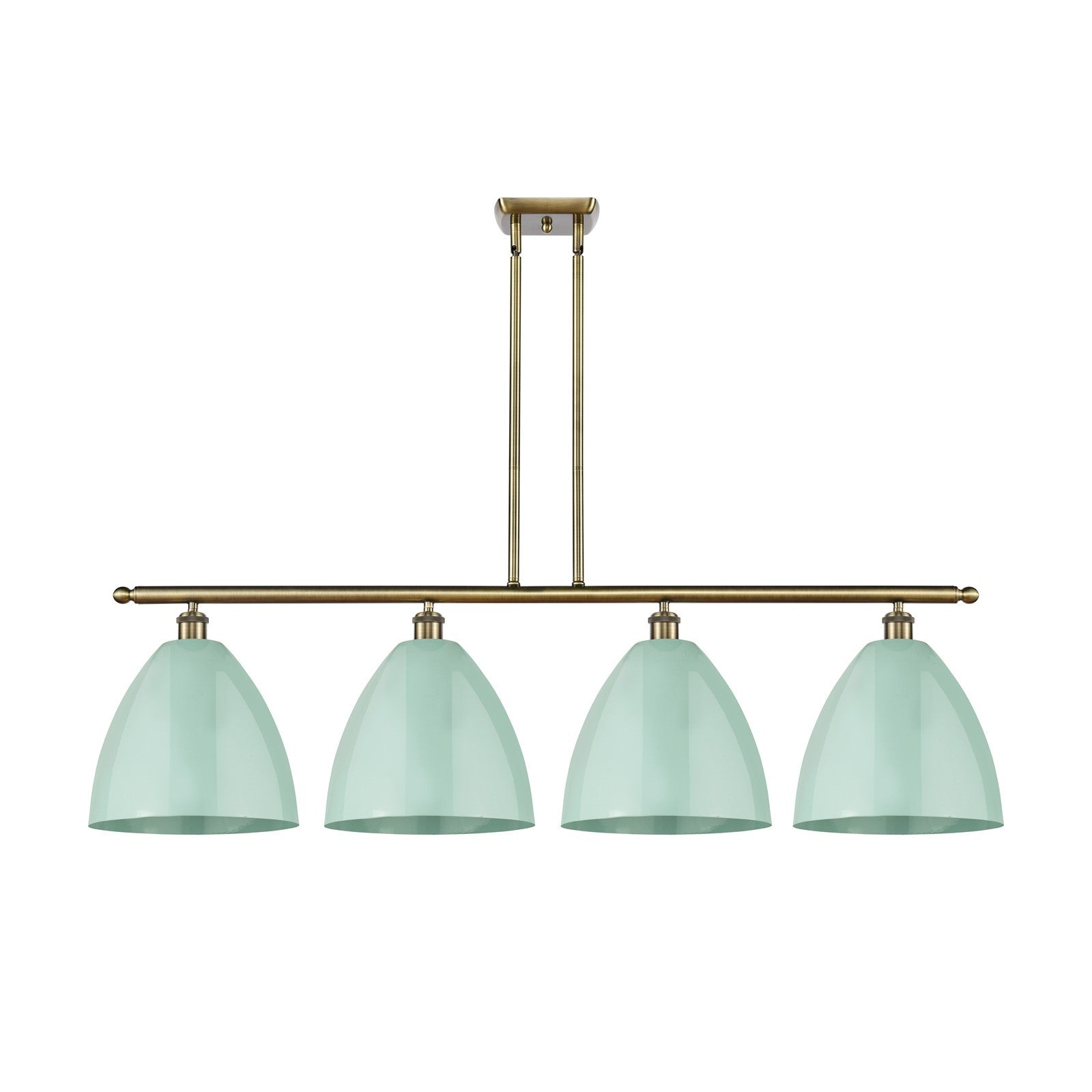 Innovations Plymouth 4Lt 50.25" Island, Antique Brass