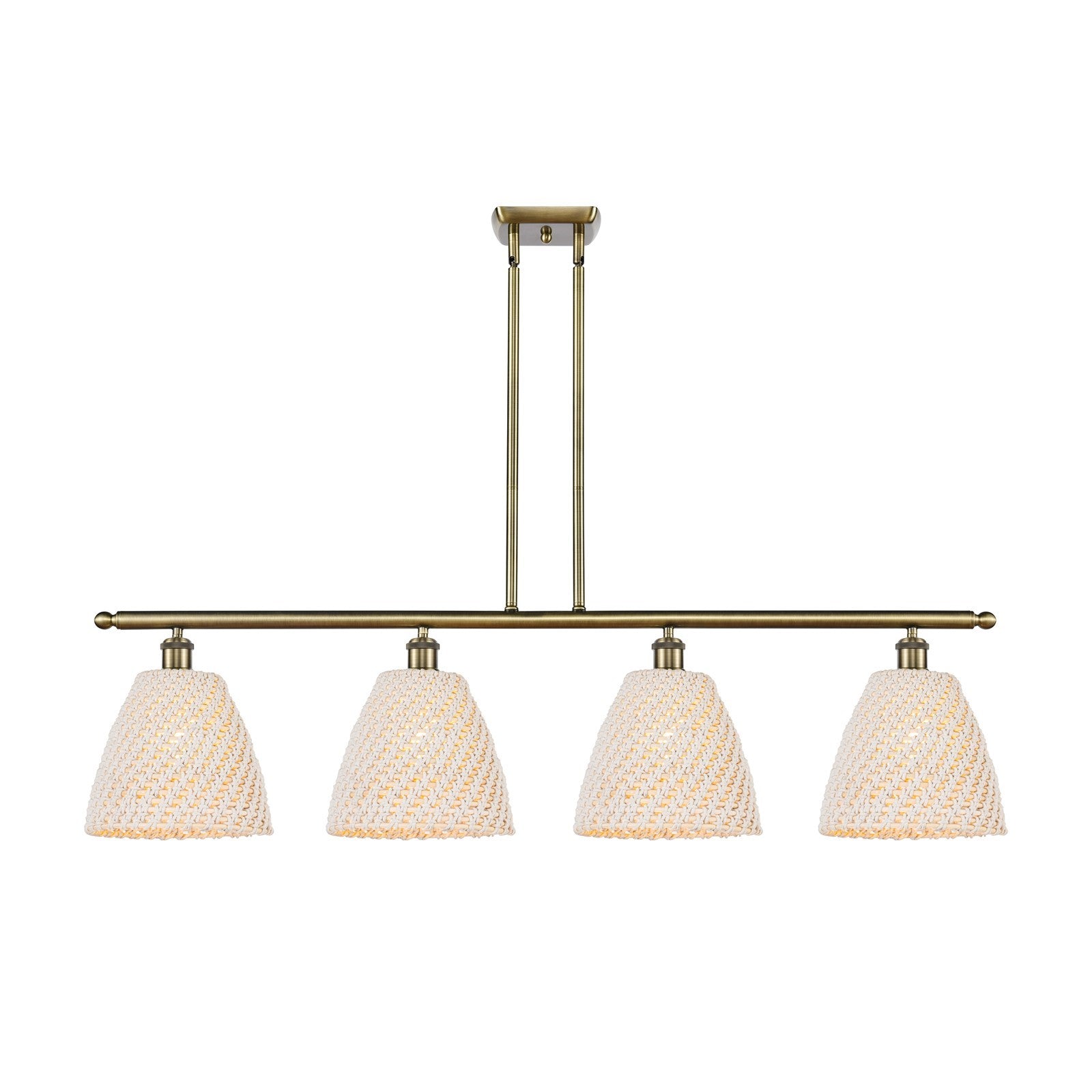 Innovations Bristol Natural 4Lt 48" Island, Antique Brass