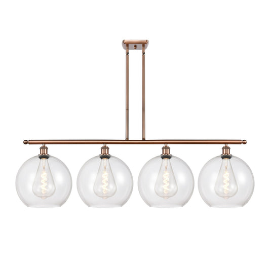 Innovations Athens 4Lt 50" Island Lt, Antique Copper