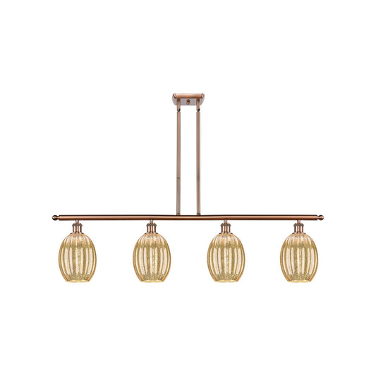 Innovations Preston Bulb 4Lt 48" Island Lt, Antique Copper