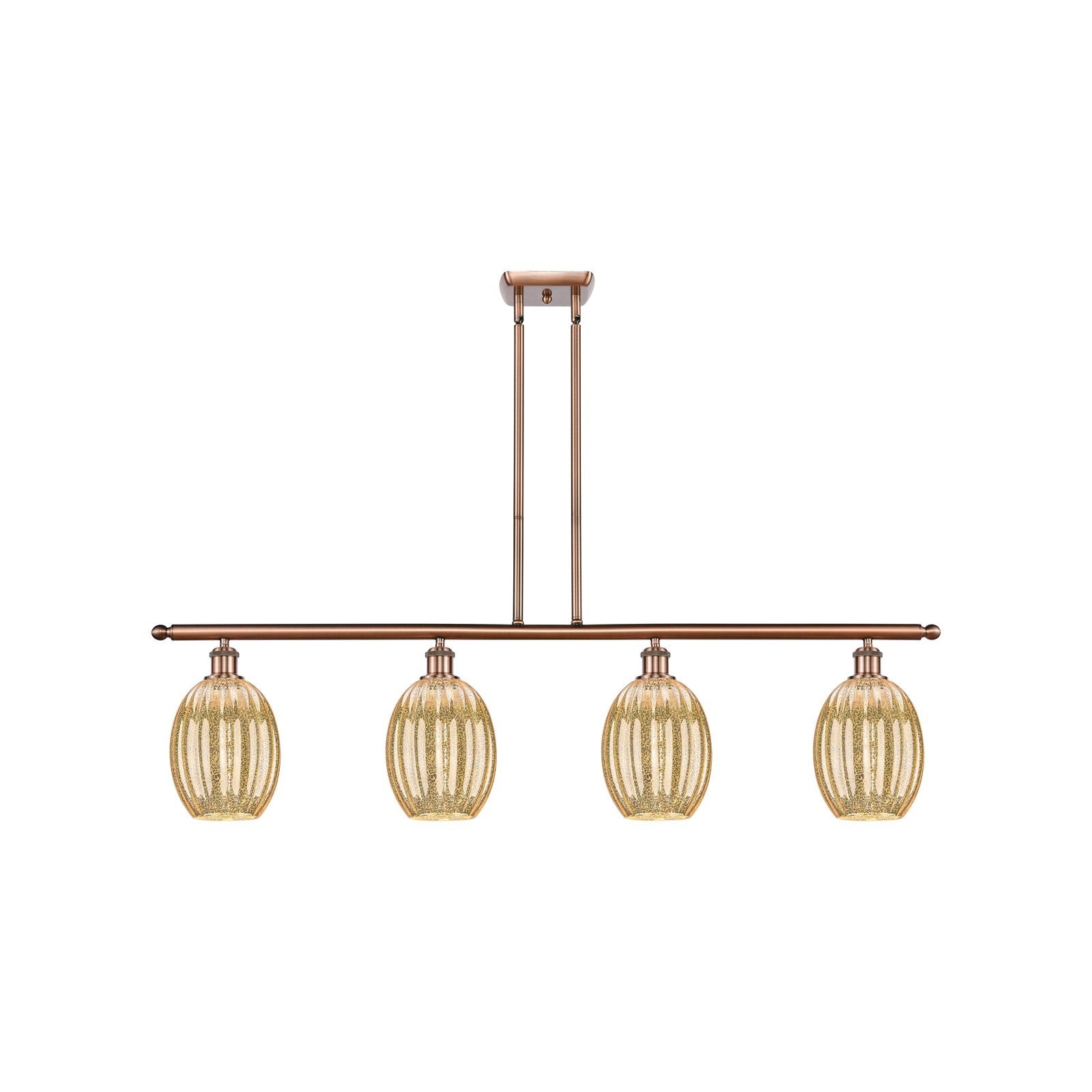Innovations Preston Bulb 4Lt 48" Island Lt, Antique Copper