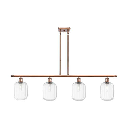 Innovations Preston Cyl 4Lt 48" Island Lt, Antique Copper