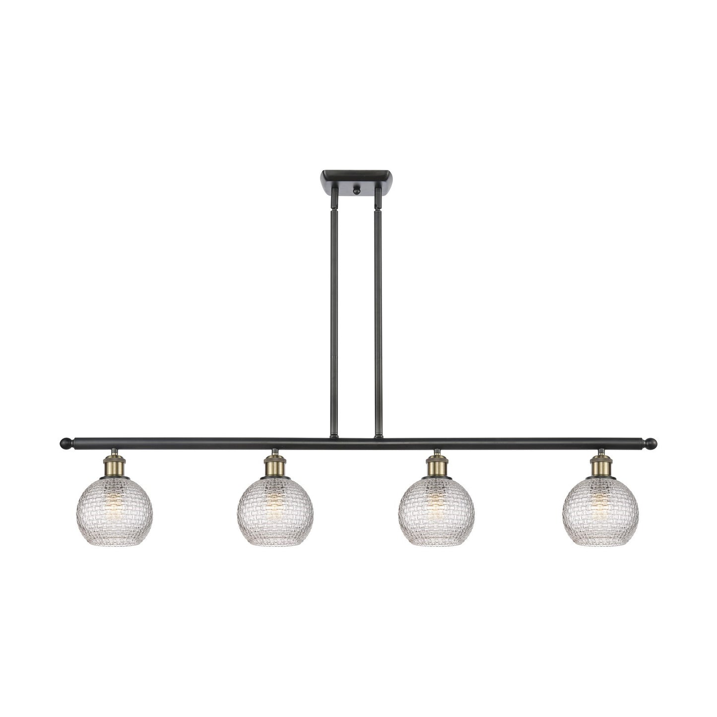 Innovations Athens 4Lt 48" Island Lt, Blk Antique Brass