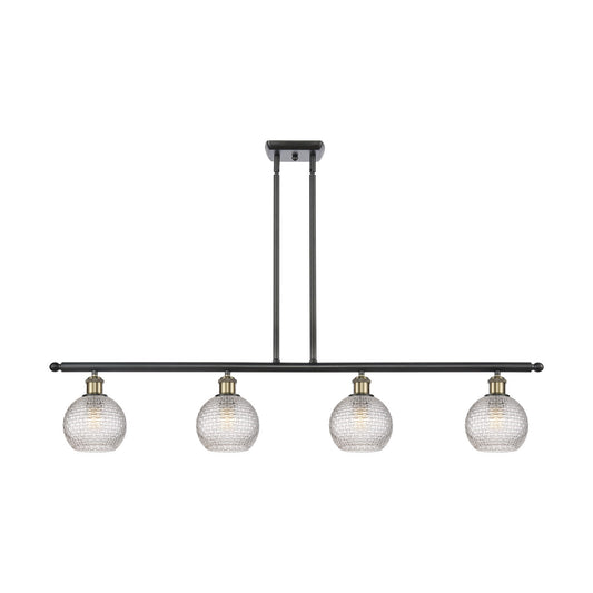 Innovations Athens 4Lt 48" Island Lt, Blk Antique Brass