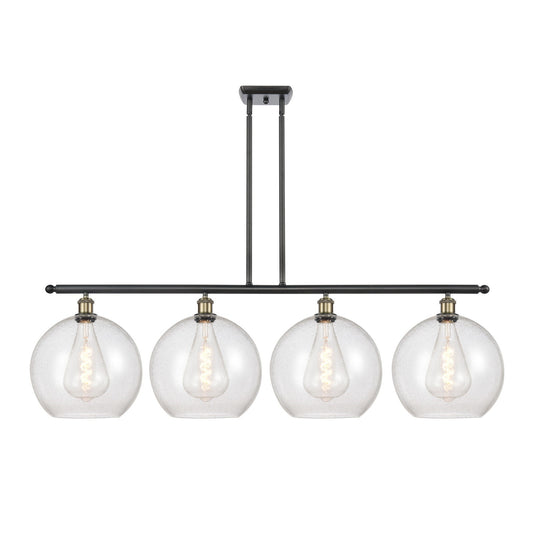 Innovations Athens 4Lt 50" Island Lt, Blk Antique Brass