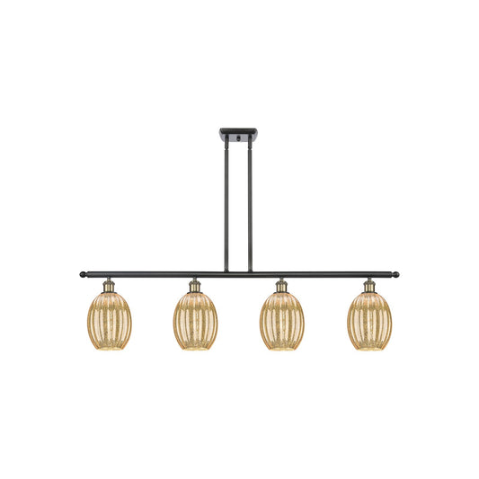 Innovations Preston Bulb 4Lt 48", Blk Antique Brass