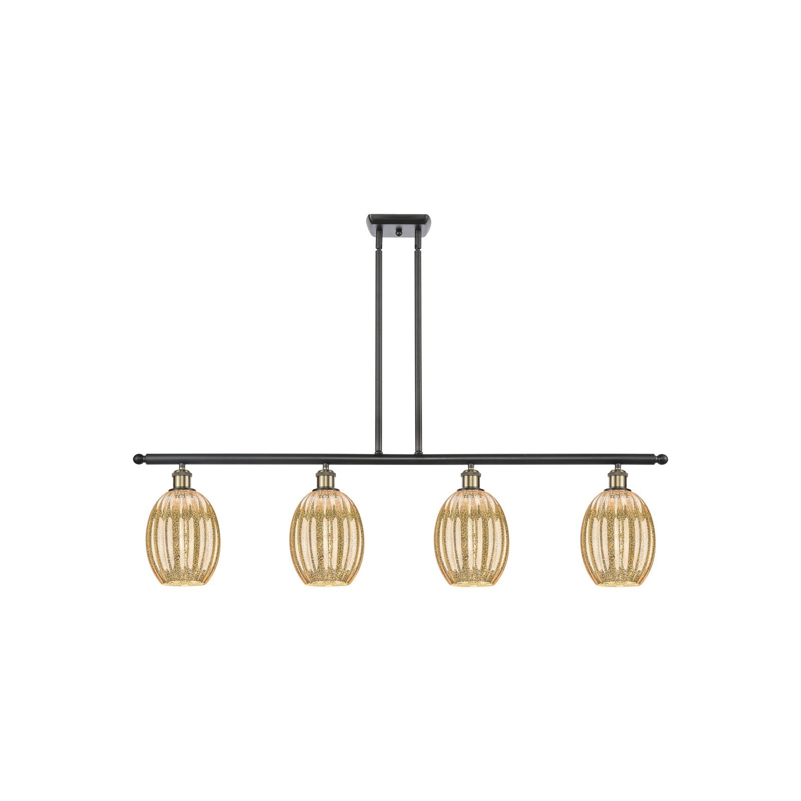 Innovations Preston Bulb 4Lt 48", Blk Antique Brass