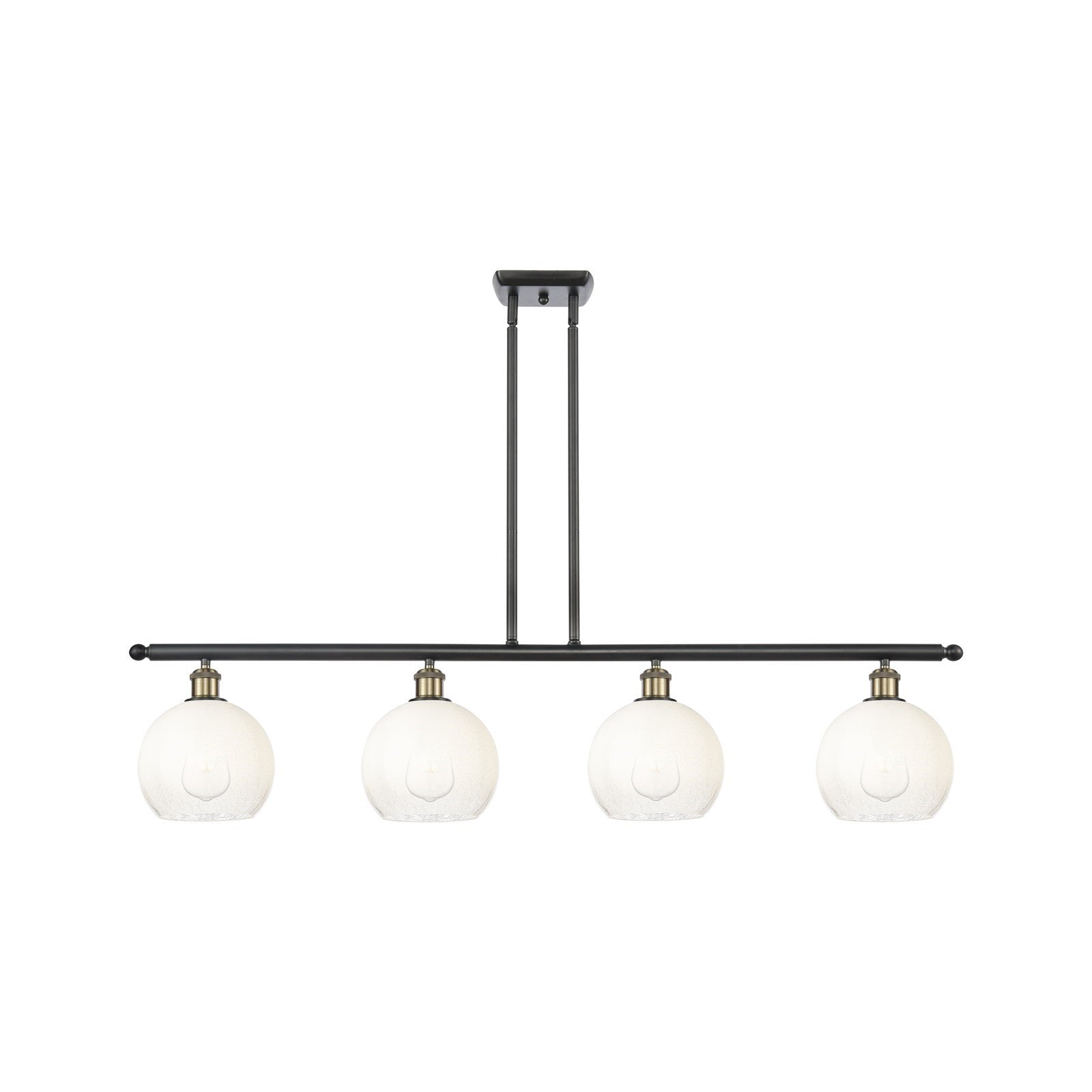 Innovations Brookhaven Globe 4Lt 48", Blk Antique Brass