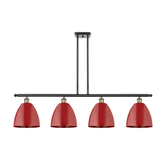 Innovations Plymouth 4Lt 48" Island Lt, Blk Antique Brass